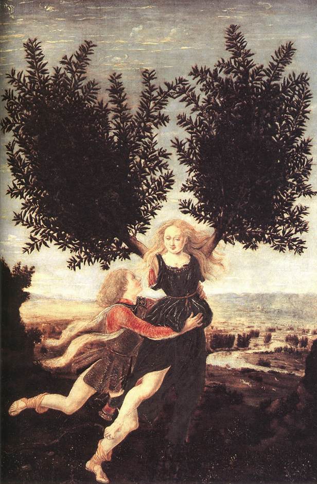 Daphne And Apollo by Antonio Pollaiolo, c.1470